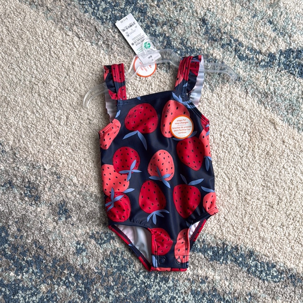Carter's Strawberry Print Baby Swimsuit